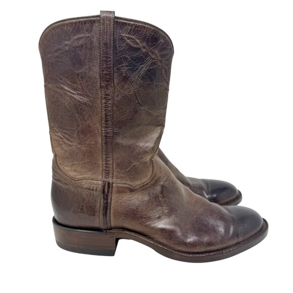 Kemo Sabe Mad Dog Roper Western Boots Mens 9.5 EE Brown Leather Handmade - Picture 5 of 15